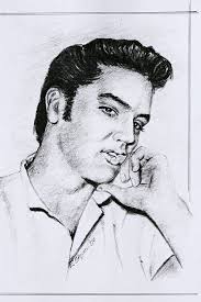 ELVIS art: Beautiful drawing of 1956 Elvis by Ewa Stepien