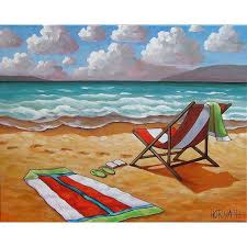 Pin By Paula Gold On Beach House Living Art Landscape Artwork Beach Art