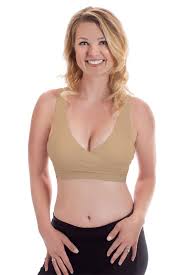 Rumina Classic Crossover Hands Free Pump Nurse Bra With Adjustable Back Clasp Nude