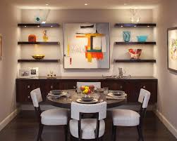 Upper Hung Shelving Lower Drawers Art Nook Could Be Sliding Door To Gym Dining Room Shelves Dining Room Small Dining Room Contemporary