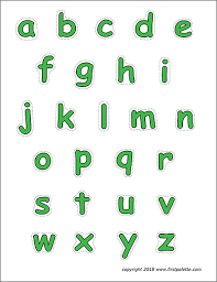 Free art print of green and marijuana . Alphabet Lower Case Letters Free Printable Templates Coloring Pages Firstpalette Com