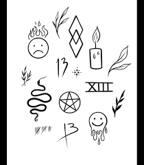 Hey Yall Were Doing Friday The 13th Tattoos At The Shop In A Week These Are A Few Of The Designs Well Have Ava Friday The 13th Tattoo Spooky Tattoos 13 Tattoos
