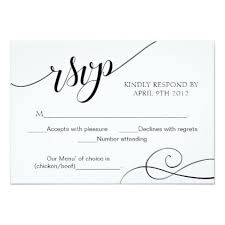 Swirl Typography Rsvp Card Script Response Card Zazzle Com Response Cards Wedding Response Cards Typography Wedding Invitations
