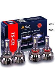 Alla Lighting Ts Cr Combo 9005 9006 Led Headlight Bulbs 10000lms Xtremely Super Bright Hb3 Hb4 H In 2020 Headlight Bulbs Headlights Bulb