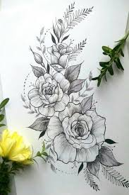 50 Easy Flower Pencil Drawings For Inspiration Pencil Drawings Of Flowers Beautiful Flower Drawings Flower Tattoos