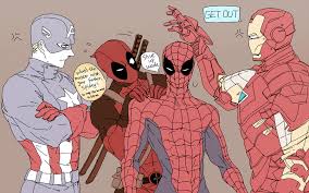 Your Daddy Is Not Friendly By Circusmayer On Deviantart Deadpool And Spiderman Spideypool Marvel Superheroes