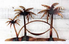 Palm Tree Wall Art Palm Tree Wall Decor Beachfront Decor Metal Art Decor Palm Tree Wall Art Palm Tree Art