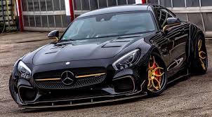 Black And Gold Amg Gt Super Cars Car Mercedes Amg