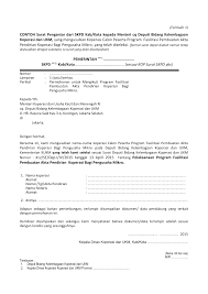 Dengan hormat ketua perhimpunan sekertaris. Contoh Surat Pengantar Dari Skpd Kab Kota Kepada Menteri Cq