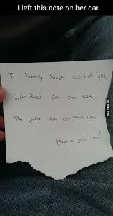 We did not find results for: I Saw A Girl Hit A Parked Car Then Drive Across The Parking Lot And Go In A Store Thinking She Just Got Away With It 9gag