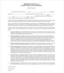 9 truck lease agreement form download pdf word doc