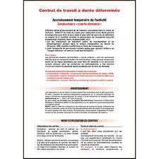 La conclusion d'un cdd en raison d'un accroissement temporaire de l'activité de l'entreprise n'est justifiée que si ce surcroît d'activité est effectivement salarié dans le cadre d'un cdd d'une durée de 6 mois de février à juin 2015. Contrat De Travail A Duree Determinee Cdd Accroissement Temporaire De L Activite Conducteurs Editions Celse