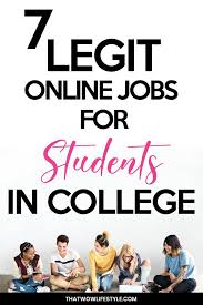 Make Money In College With These 7 Profitable Side Hustles Online Jobs For Students Online Jobs Easy Online Jobs