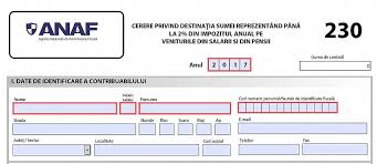 Redirectionati 2% din impozitul anual datorat pentru sustinerea organizatiilor nonprofit, unitatilor de cult, acordarea de burse private. DeclaraÅ£ia 230 Se Poate Depune Si De CÄƒtre Beneficiarii Sumelor RedirecÅ£ionate