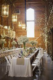 30 Romantic Indoor Barn Wedding Decor Ideas With Lights Country Wedding Inspiration Barnyard Wedding Rustic Barn Wedding