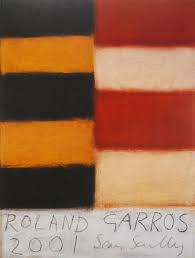 Roland garros stadium minimalist artwork poster print multiple sizes availa gift. Sean Scully Roland Garros 2001 Poster Contemporary Art Plazzart