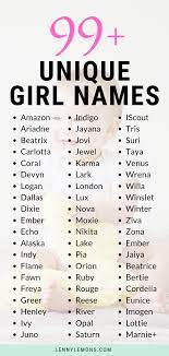 99 Unique Girl Names So You Re Getting A Bit Sick Of All The Traditional And Played Out Ba Unique Girl Names Baby Girl Names Uncommon Baby Girl Names Unique