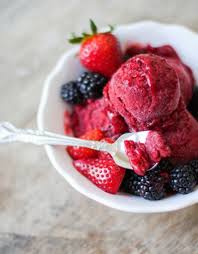 Strawberry Blackberry Sorbet The Little Epicurean Recipe Blackberry Dessert Recipes Food Processor Recipes Dessert Recipes