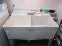 thermoplastic floor mount utility tub