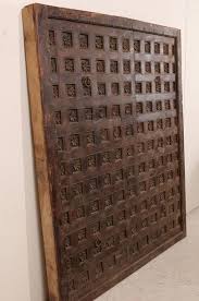 Coated brown modular ceiling panel, thickness: Large 19th Century Carved Wood Ceiling Panel From Tamil Nadu South India For Sale At 1stdibs