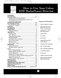View online operating instructions manual for cobra esd7000 radar detector or simply click download button to examine the cobra esd7000 guidelines offline on your desktop or laptop computer. Osveta Pola Osam Galerija Cobra Laser Superwide 4 Radar Detector Livelovegetoutside Com