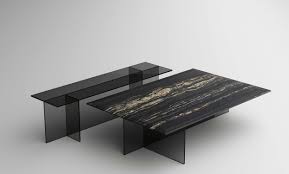 Euro style carmela coffee table. Contemporary Coffee Table Sestante Tonelli Design Marble Glass Base Rectangular