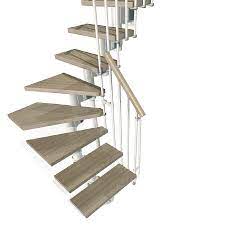 Arke Kompact 9 9 Ft White Modular Staircase Kit Lowes Com In 2021 Modular Staircase Staircase Kits Staircase