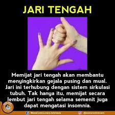 Jari Tengah Refleksiologi Kesehatan Kehidupan Sehat