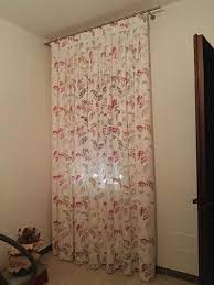 Tenda Da Interno Colore Rosa Su Binario Satinato Con Inserti In Georgette Bianca Tappezzeriamillecolori Tende Bianco Modern Cam Tende Bianche Arredamento Tende