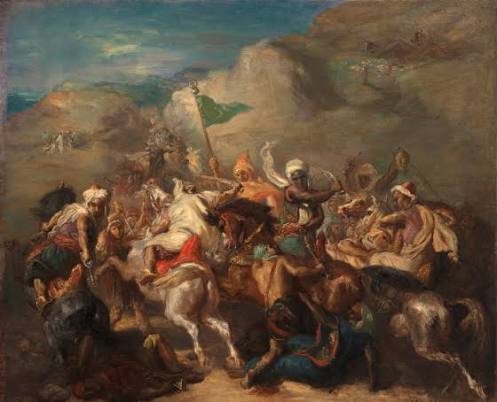 Battle of Arab Horsemen Around a Standard - Wikipedia