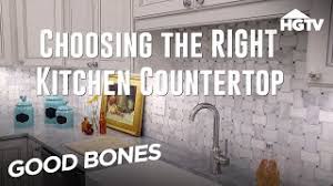 Fabric choices in photos, more available by request. Kitchen Countertop Options Good Bones Hgtv Youtube