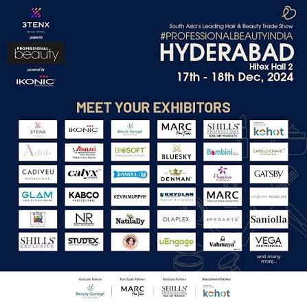 Professional Beauty India 2024 — HITEX Exhibition Center, Hyderabad, Telangana, India