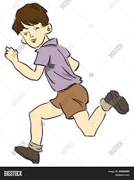 Los pies del niño corriendo a través de la hierba mojada en verano con un rociador. Vector Y Foto Corriendo Un Nino Prueba Gratis Bigstock