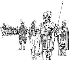 An Ancient Rome Army In The Battlefield Coloring Page Netart In 2020 Coloring Pages Ancient Rome Roman Drawings