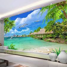 Committed to wow you & your guests. Scenery Wallpaper Mural Wall Mural Decal Printed Photo Wall Papers Flash Silver Cloth Wallpapers Maldives Sea View 3d Wall Murals Home Living Wall Decor Shantived Com