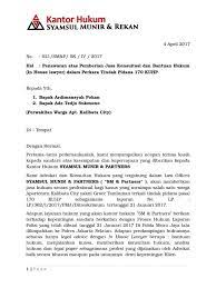 Contoh Surat Penawaran Jasa Lawyer Surat Hukum Desain Cv