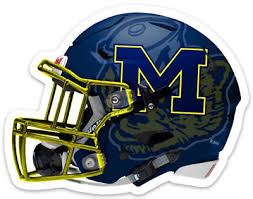 Check spelling or type a new query. Michigan Wolverines Football Helmet With Wolverine Logo Type Die Cut Magnet Ebay