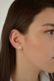 Initial Gold Stud Earrings, Personalized Earrings, Tiny Letter Studs,  Personalized Initial Earrings, Gift Initial Earrings, Stud Earrings