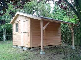 2 40 X 2 40 M Avec Bucher Bardage Douglas Abri De Jardin Plans D Abris Cabanon De Jardin