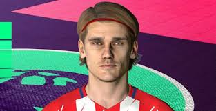 The red line represents the face of a phoenix, surrounded by blue lines. Pes 2017 Antoine Griezmann Face By Ahmed Tattoo Facemaker Pes Club