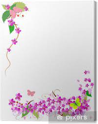 Visualizza altre idee su punto croce, ricamo, fiori a punto croce. Quadro Su Tela Cornice Di Fiori Di Ciliegio Pixers Viviamo Per Il Cambiamento
