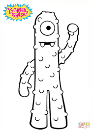 Get creative ideas from your favorite gabba friends! Yo Gabba Gabba Muno Coloring Page Free Printable Coloring Pages Coloring Home