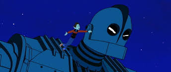 Within this animated version of ted hughes' cold war fable, a giant alien robot (vin diesel) crash lands nearby the small town of rockwell, maine, in 1957. Warnerbros Com The Iron Giant Movies
