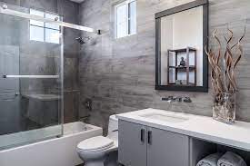 In the small bathroom remodeling plan displayed here, we have done away with the adjoining guest toilet and incorporated it into the bathroom. Small Bathroom Remodeling Ideas Sea Pointe Construction