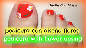 Pedicure diseños flores facil : Pedicura Con Diseno Flores Pedicure With Flower Desing Toe Nail Art Video Dailymotion