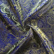 See more ideas about blue aesthetic, textures patterns, painting. Metallic Paisley Gold Brocade Fabric 60 By Yard In Red Yellow White Purple Blue Royal Blue Gold Walmart Com