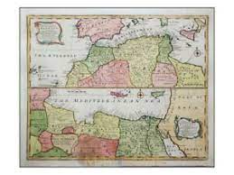 The map was commissioned by king george ii of england, born 1683. North Africa Antique Map Barbary Kingdoms Bowen 1747 Ebay