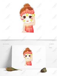 Download now 97 gambar hijab anime terbaik di 2019 kartun animasi dan. Melakukan Masker Kecantikan Elemen Kartun Gadis Cantik Gambar Unduh Gratis Grafik 732453672 Format Gambar Psd Lovepik Com