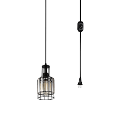 It's easy to install, requires no electrical experience and can easily be moved to another part of the room or another room entirely. Hanging Plug In Pendant Light Vintage Lampshade Cage Ceiling Lamp Portable New Lamps Lighting Ceiling Fans Chandeliers Ceiling Fixtures