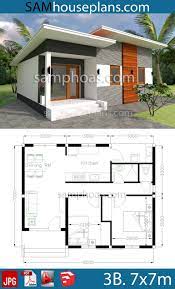 The best 2 bedroom house plans. Inspirational Small House Plans 2 Floors Modern House Plans 9x7m With 2 Bedrooms In 2020 Denah Rumah Kecil Rumah Kecil Denah Rumah